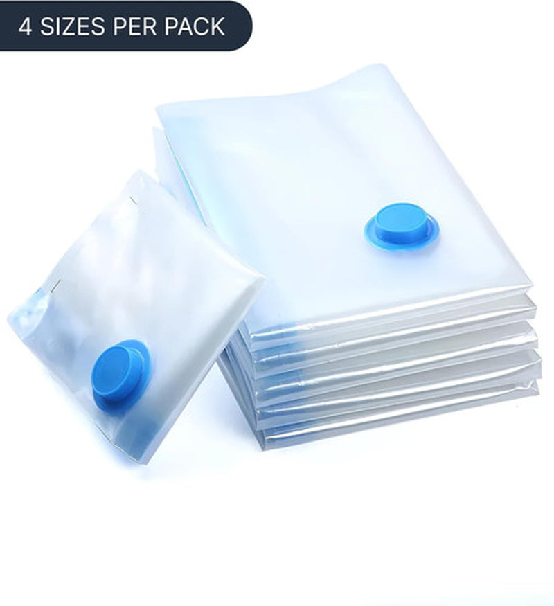 Vacuum Storage Bags PARACASA Space Saver 10 Pack 4 Sizes Pump Included