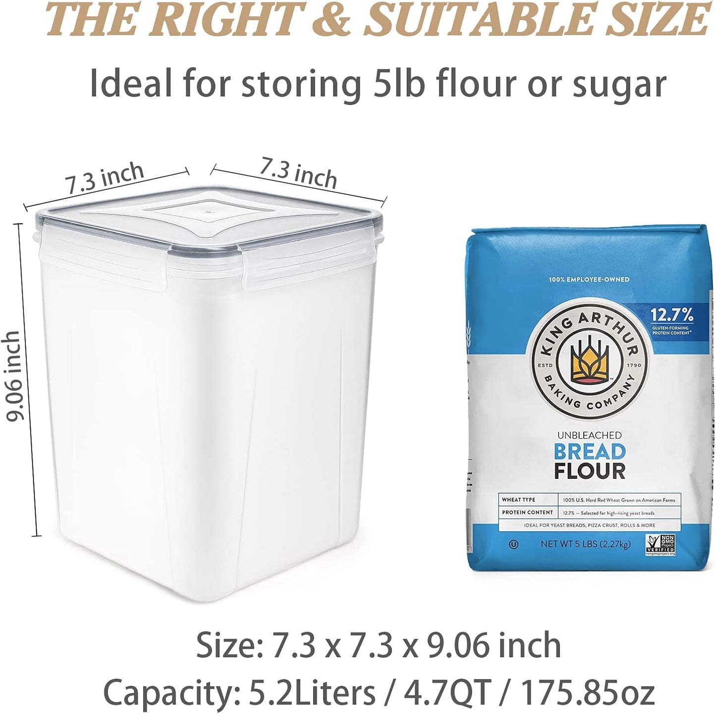 Wildone Large Airtight Food Storage Containers – 4-Piece Bpa-Free Kitchen & Pant