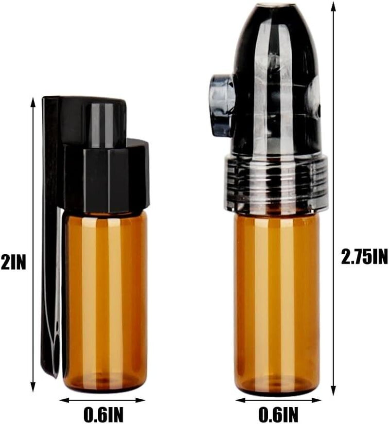 Pack of 4 Spice Powder Dispenser Tools with Spoon Small Storage Bottle Travel