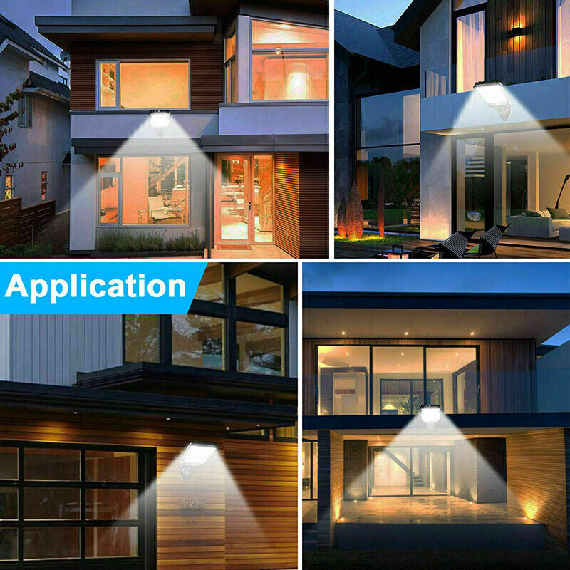 4/8Pcs Outdoor Solar Wall Light Motion Sensor Bright Flood Street Lamp 3 Modes