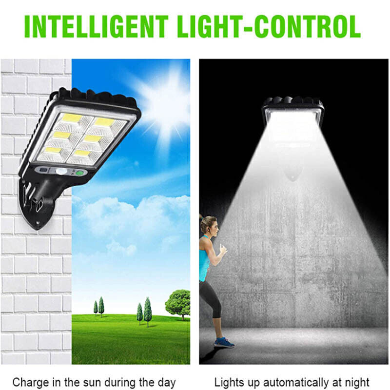 4/8Pcs Outdoor Solar Wall Light Motion Sensor Bright Flood Street Lamp 3 Modes