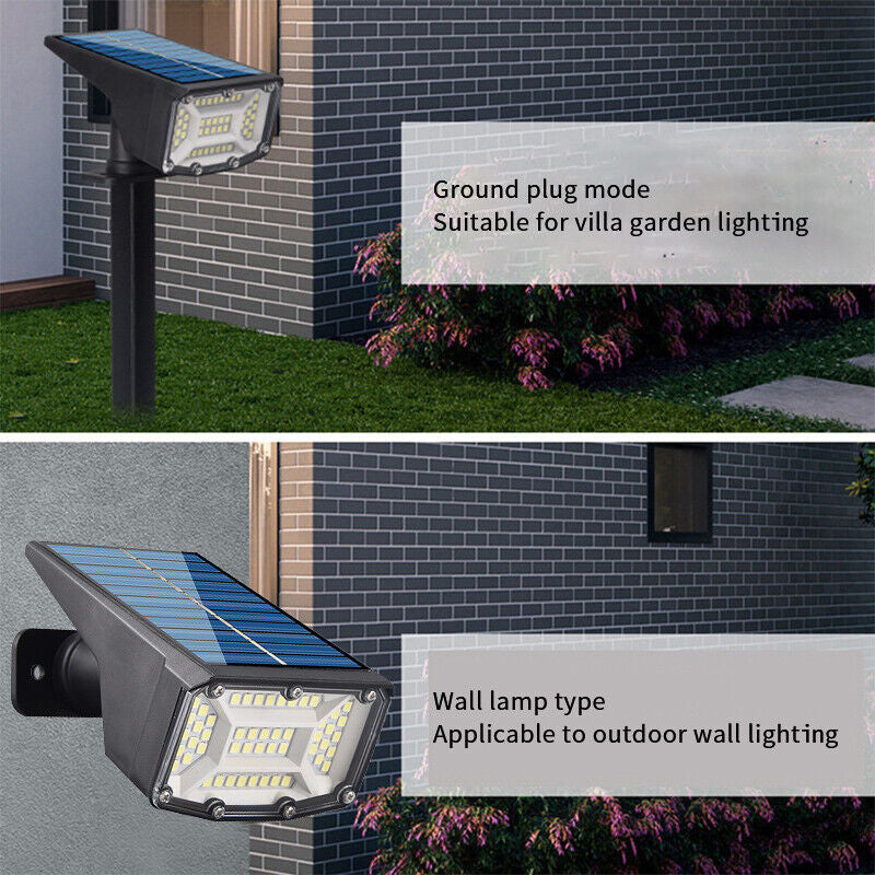 2-8PK Solar 50-LED Flood Lamp Spotlights Outdoor Garden Wall Landscape Light