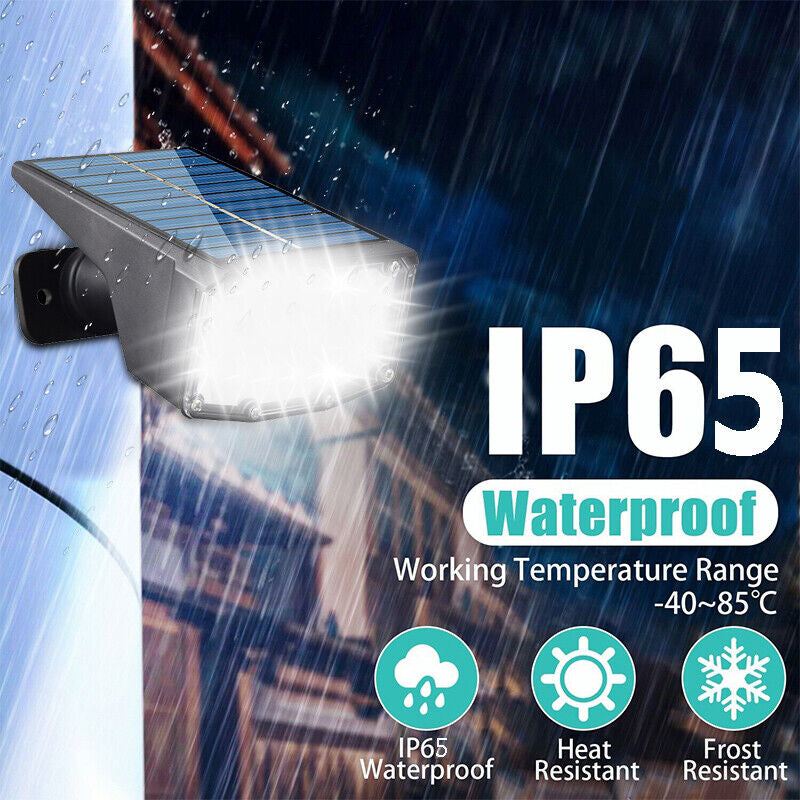 2-8PK Solar 50-LED Flood Lamp Spotlights Outdoor Garden Wall Landscape Light