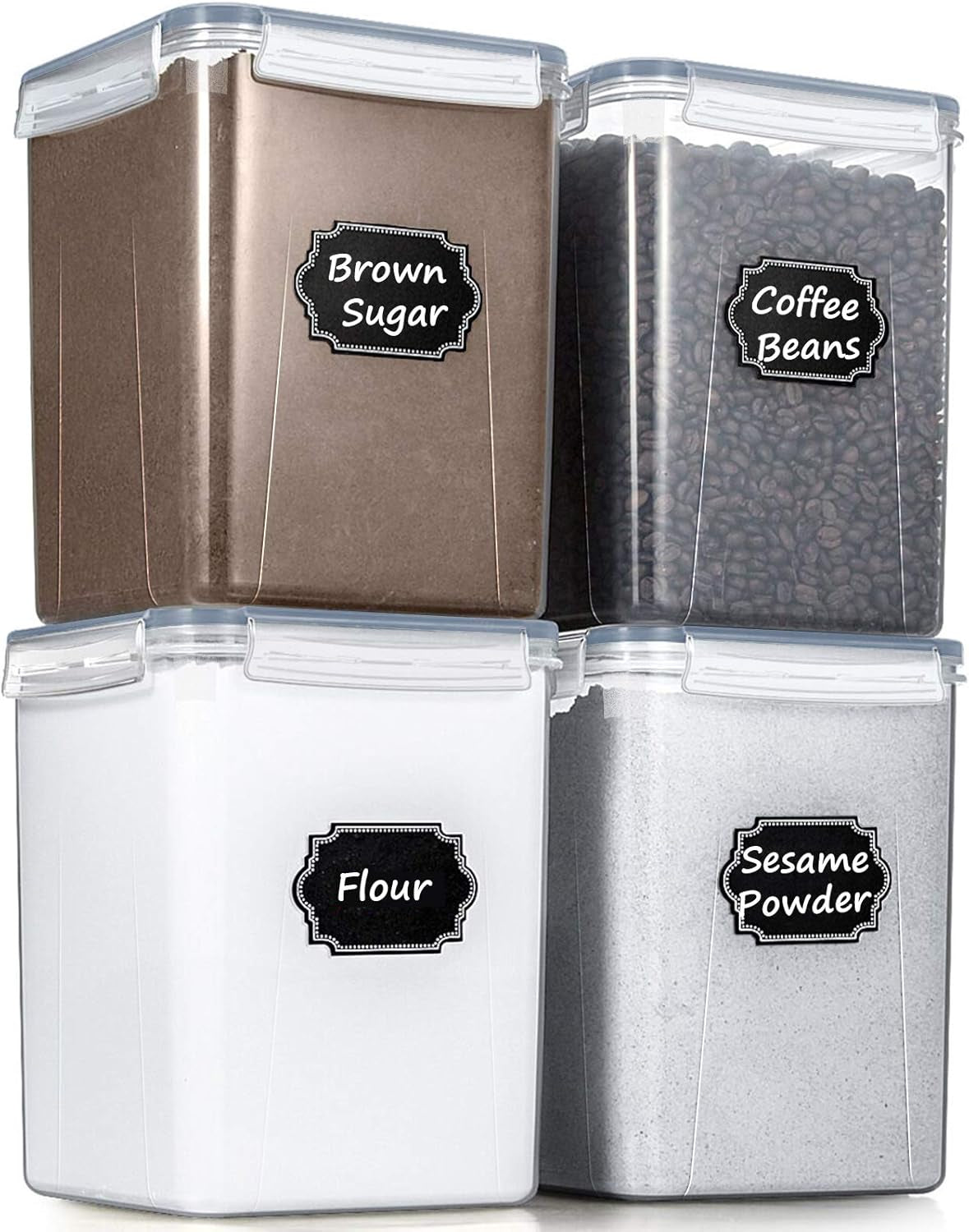 Wildone Large Airtight Food Storage Containers – 4-Piece Bpa-Free Kitchen & Pant