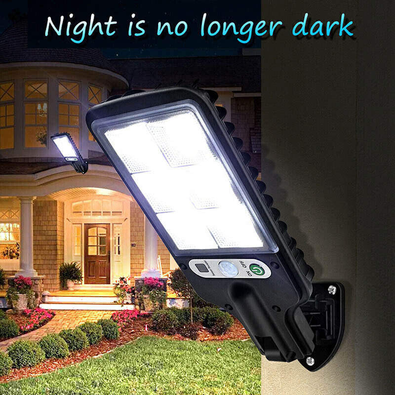 4/8Pcs Outdoor Solar Wall Light Motion Sensor Bright Flood Street Lamp 3 Modes