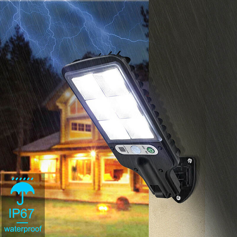 4/8Pcs Outdoor Solar Wall Light Motion Sensor Bright Flood Street Lamp 3 Modes