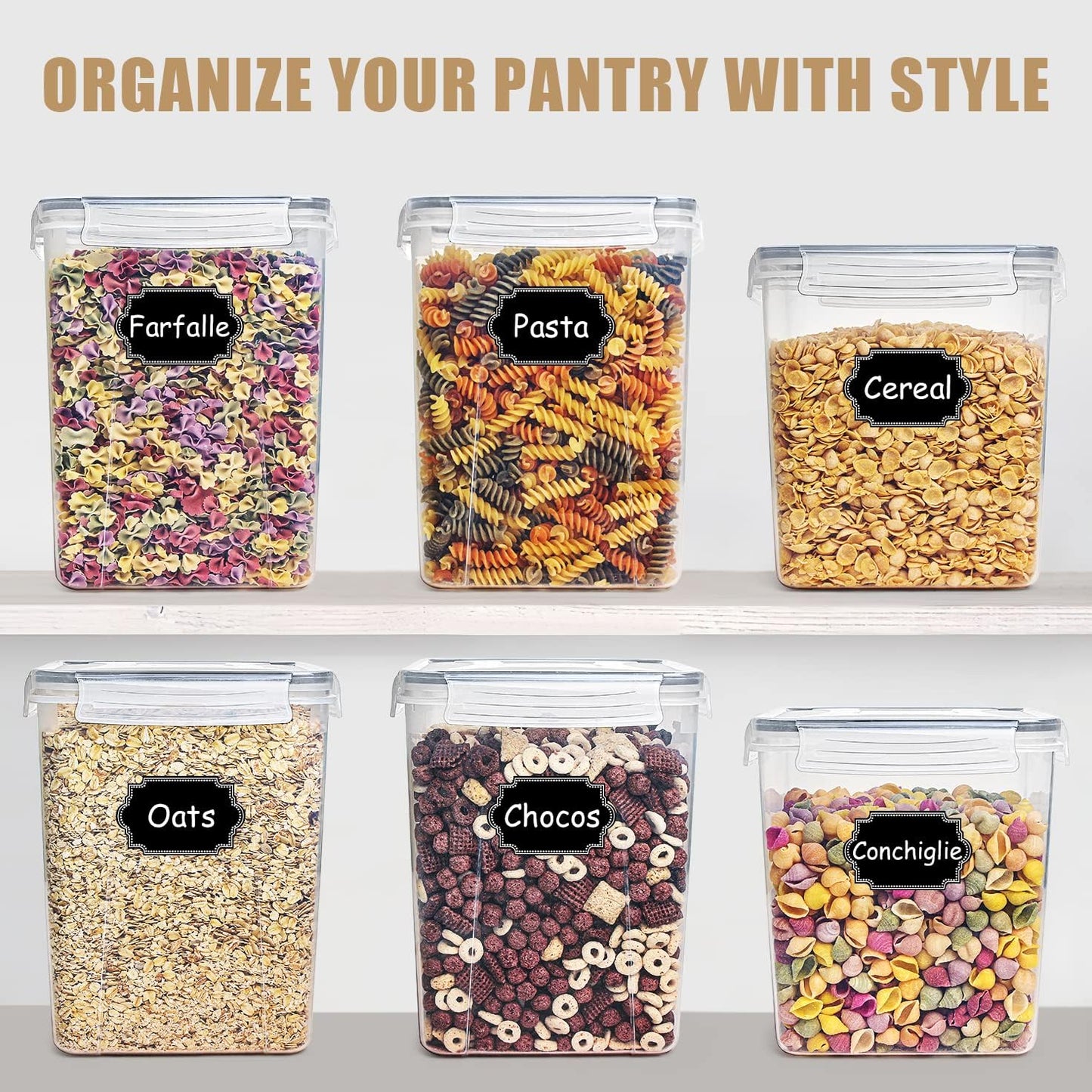 Wildone Large Airtight Food Storage Containers – 4-Piece Bpa-Free Kitchen & Pant