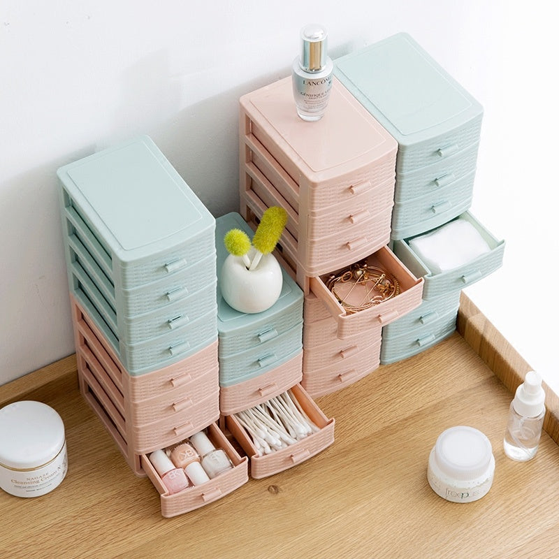 Drawer Mini Desktop Storage Box Multi-layer Cosmetic Organizer