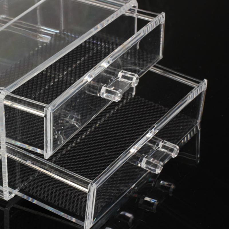 Acrylic Clear Container Makeup Case Cosmetic Storage Holder Organizer