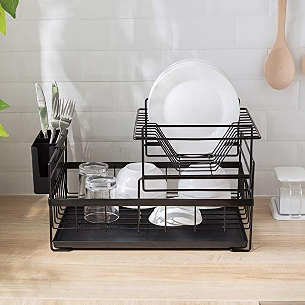 Household Goods Kitchen Dish Drain Rack Detachable Countertop Sink Tableware Chopsticks Spoon Storage Organizer