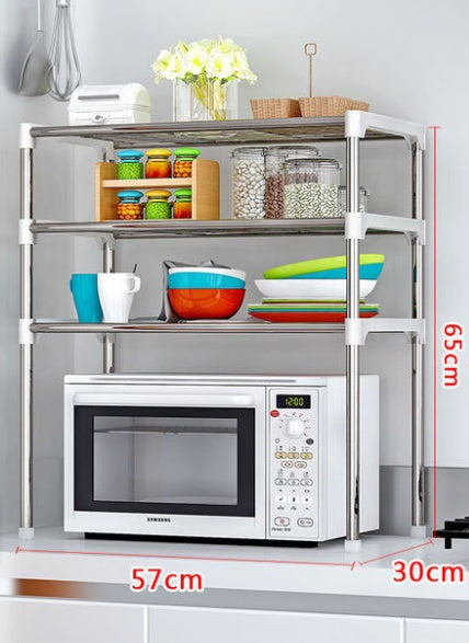 Microwave Shelf Rack Kitchen Shelf Spice Organizer Kitchen Storage Rack Bathroom Organizer Shelf Book Shoes Shelve