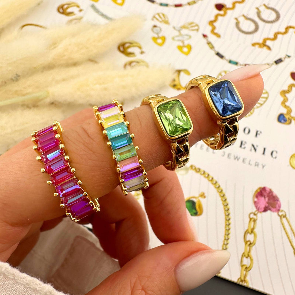 Ring, 18K Gold Plated Brass