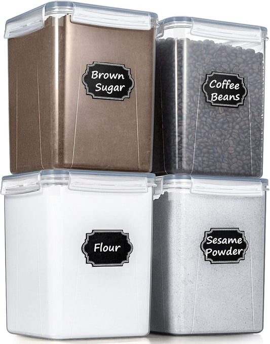 Wildone Large Airtight Food Storage Containers – 4-Piece Bpa-Free Kitchen & Pant
