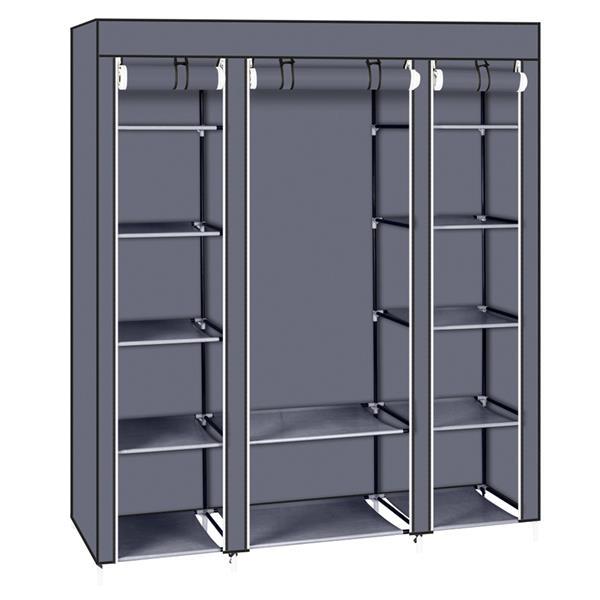 Non Woven Wardrobe With 5 Layers And 12 Compartments