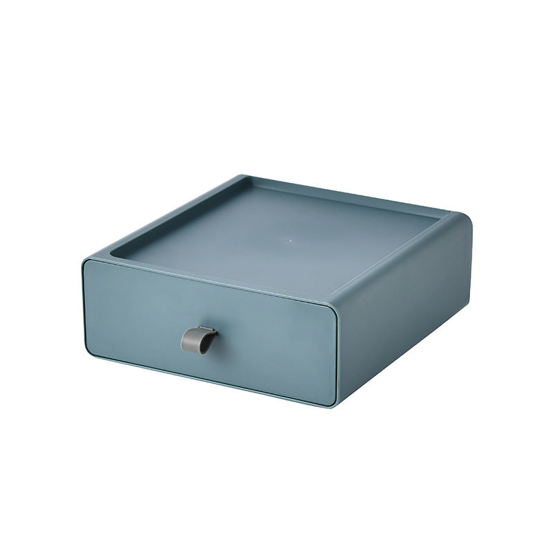 Desktop Storage Box Office Accessories Makeup, Plastic Storage Container Bathroom Storage Stackable Organizer Drawer