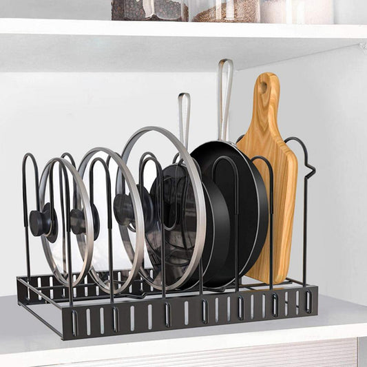 8 Tiers Iron Storage Racks Kitchen Organizer Shelf Holder Black Drain Rack Drying For Sink For Tableware Kitchen Organizer