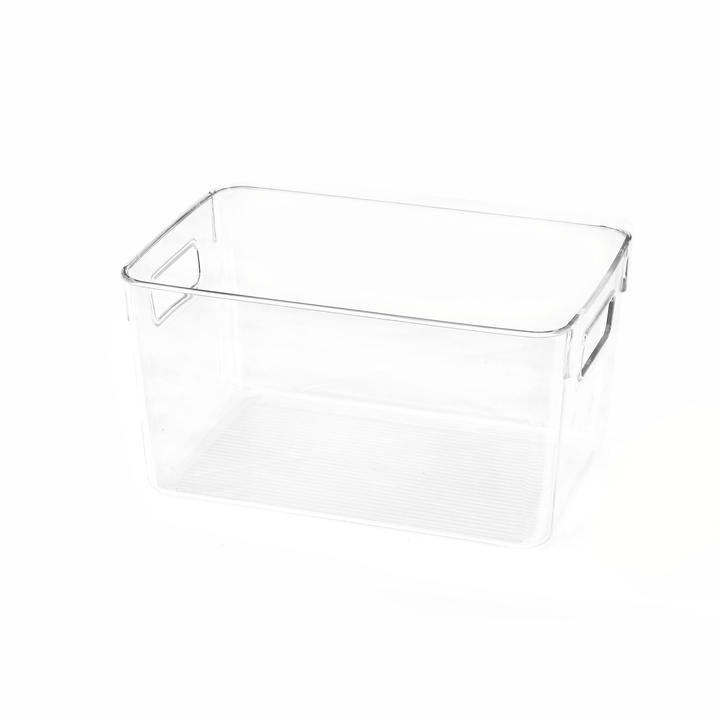 Plastic Refrigerator And Freezer Storage Organizer Big Size Square Fridge Bin