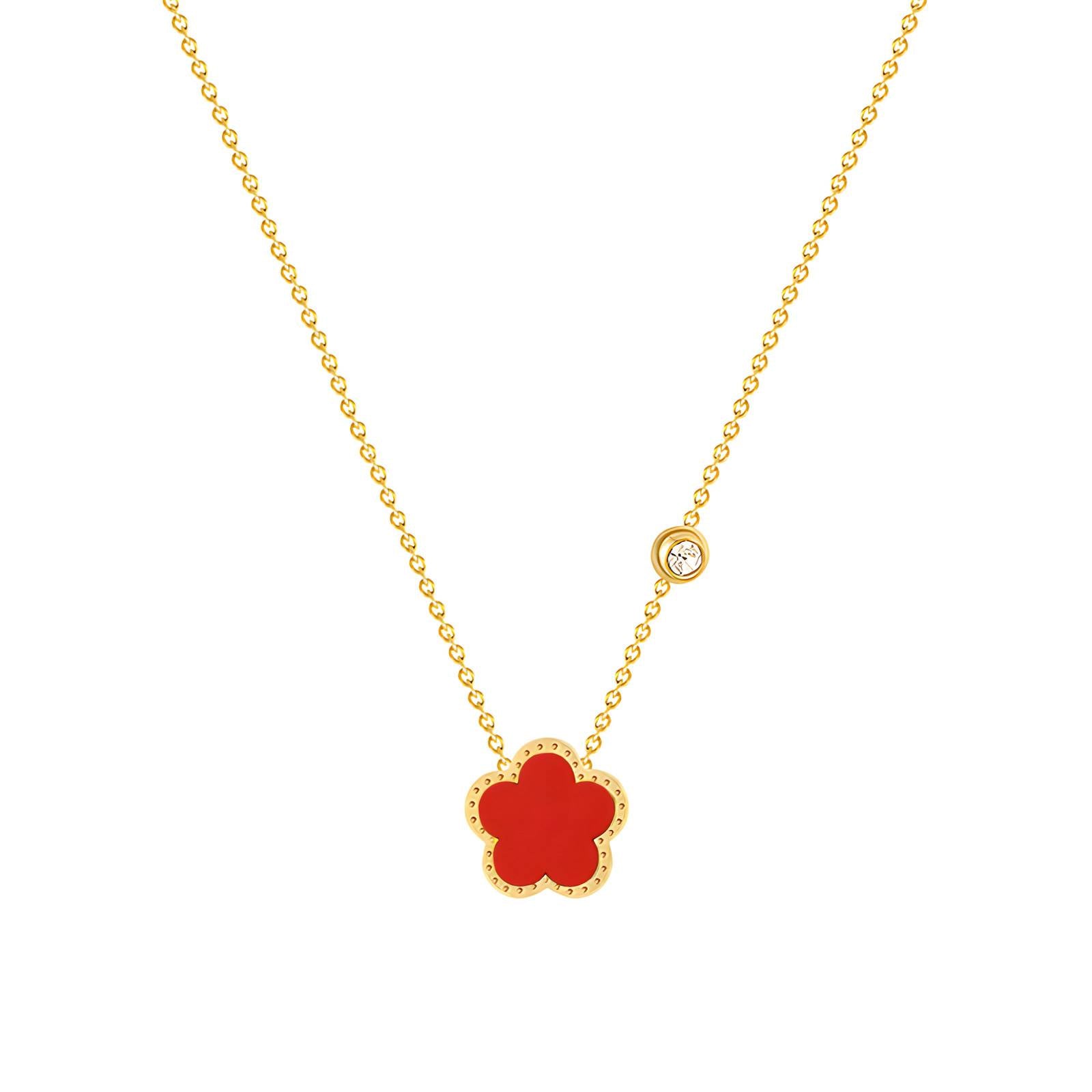 Necklace, 18K Gold Plated Steel