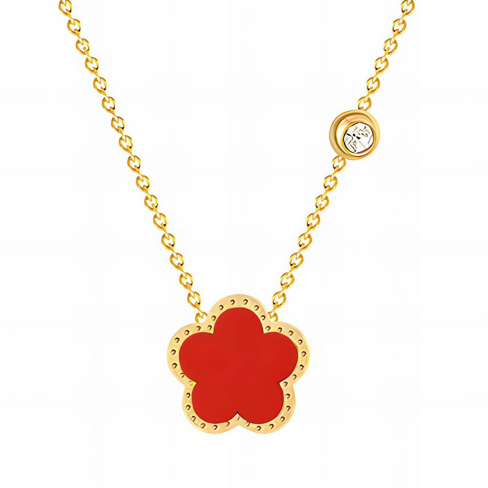 Necklace, 18K Gold Plated Steel