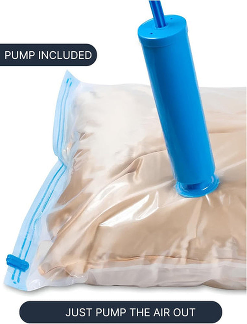 Vacuum Storage Bags PARACASA Space Saver 10 Pack 4 Sizes Pump Included