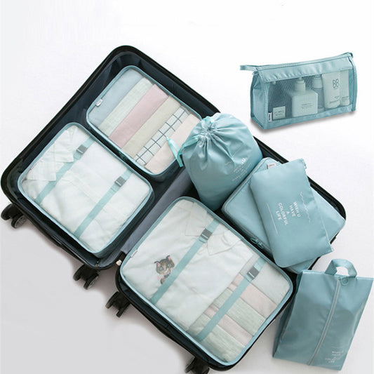 Luggage Clothes Organizer Eight-piece Set Storage