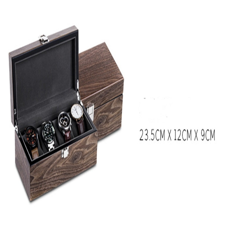 Walnut Watch Storage Organizer Box Simple Household