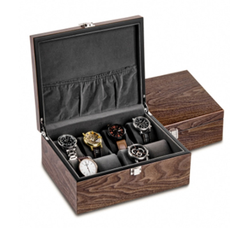 Walnut Watch Storage Organizer Box Simple Household