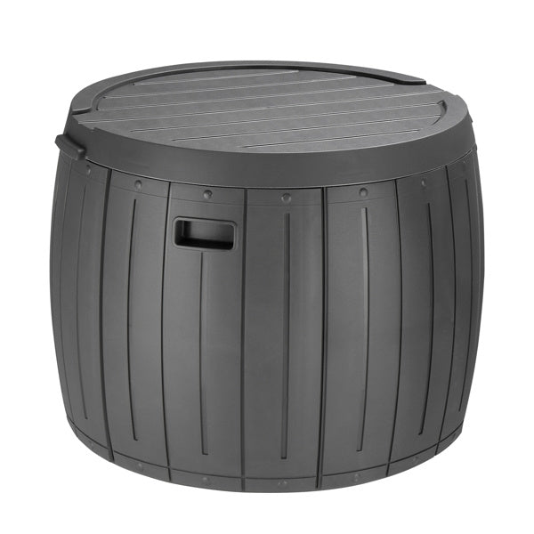 Grey Wood Grain Courtyard Plastic Storage Box