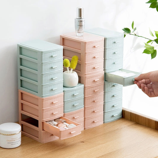 Drawer Mini Desktop Storage Box Multi-layer Cosmetic Organizer